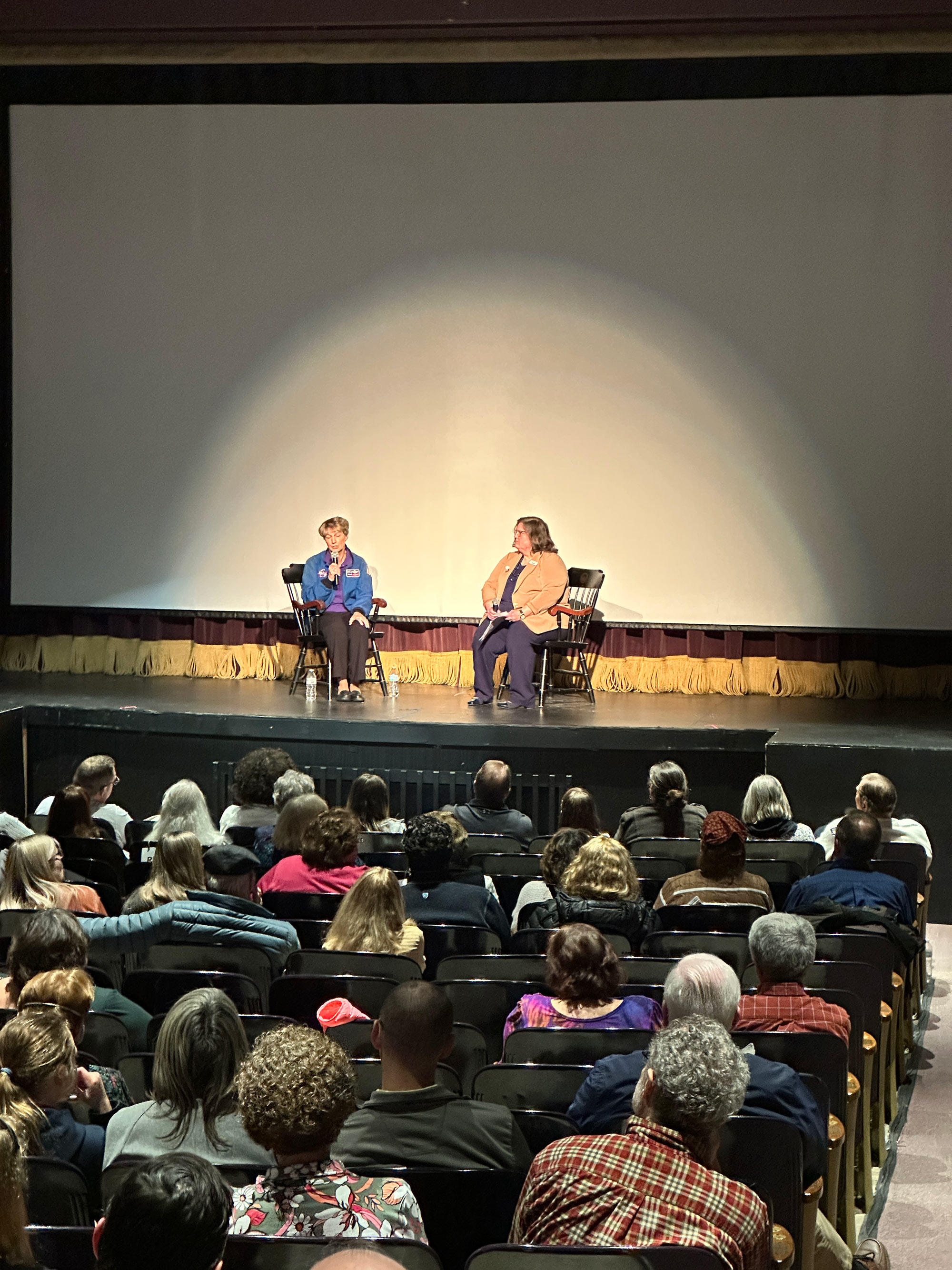 Eileen Collins with Mandy DeHate