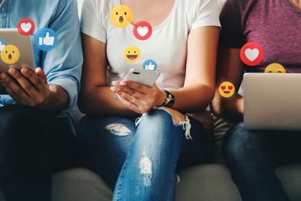 people using social media