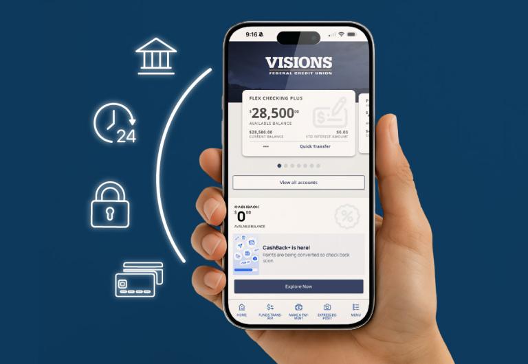Digital Banking homescreen