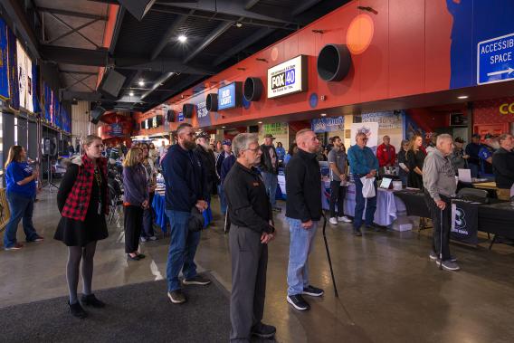 group of participants at the veterans expo in 2023