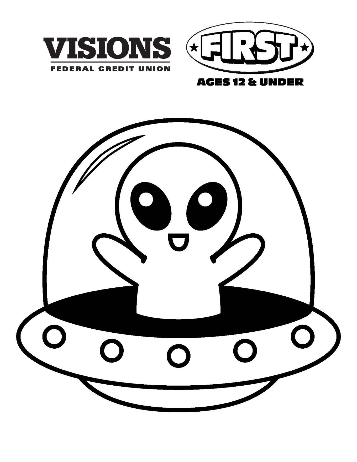 Alien Coloring Page