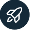 rocket ship icon